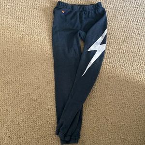 Aviator Nation black KIDS bolt print